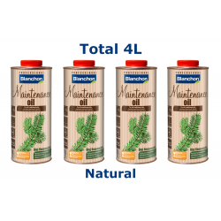 Blanchon MAINTENANCE OIL 4 ltr (four 1 ltr cans) NATURAL 01709017 (BL)
